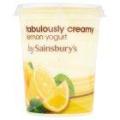Image of Sainsbury's Fabulously Creamy Lemon Yogurt