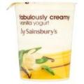 Image of Sainsbury's Fabulously Creamy Vanilla Yogurt