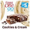 Image of Fibre One Calorie Cookies & Cream Drizzle Squares